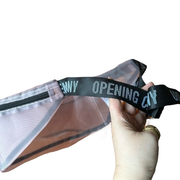 Opening Ceremony Translucent Mesh Pink Fanny Pack Bum Bag - Picture 5 of 6